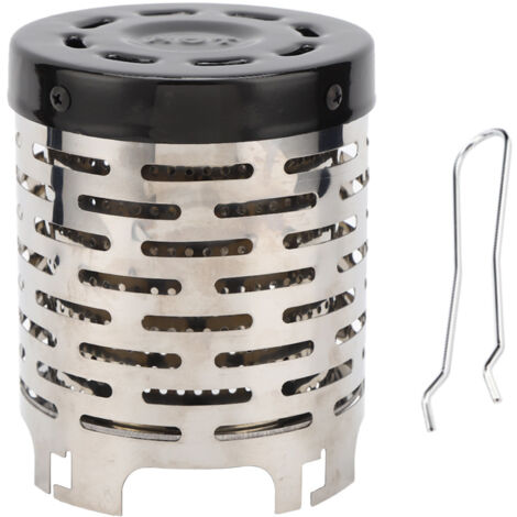 Chauffage de Camping Portable, Mini Chauffage de Tente Extérieur en Acier Inoxydable pour Automne et Hiver