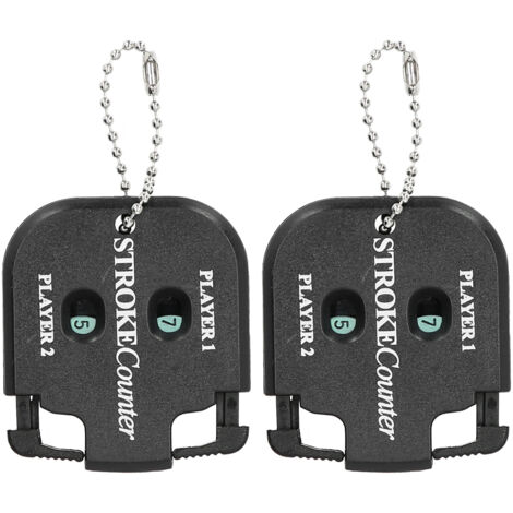 2 pièces Compteur de Score de Golf Portable Mini Compteur de Coups avec Porte-clés (1/5)