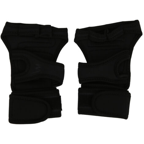 1 Paire de Gants de Fitness en Néoprène Antidérapants avec Fermeture Velcro Noir (1/5)