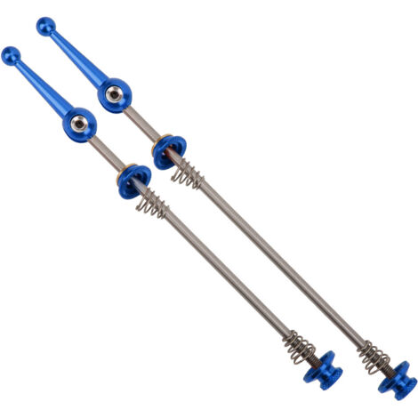 Levier de serrage rapide pour vélo de montagne, axe en titane, roue pliante en alliage de titane bleu (1/5)