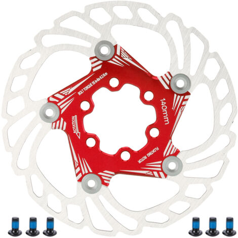Disque de Frein à Flottant 5 Étriers 140mm Rouge pour VTT et Vélo de Montagne (1/5)