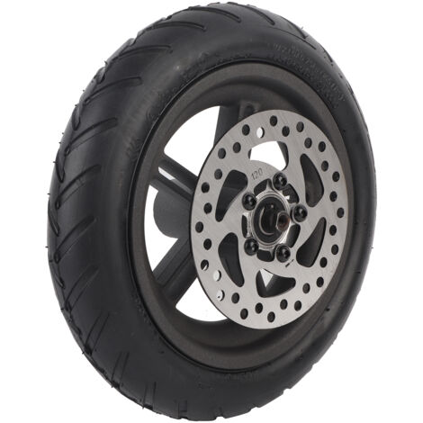 Roue Arrière Gonflable + Frein à Disque 120 Mm Pour Xiaomi Pro – Aluminium, Antidérapant, Anti-crevaison