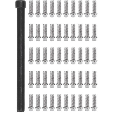 50 Vis en acier inoxydable M2.5 pour jantes de voiture RC 1/10, idéales pour crawlers - Lot de 50 pièces (1/5)