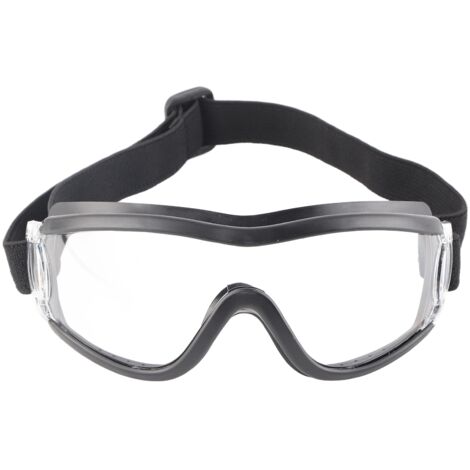 Lunettes de protection enfants anti-buée anti-projections transparentes pour activités extérieures (noir) (1/5)