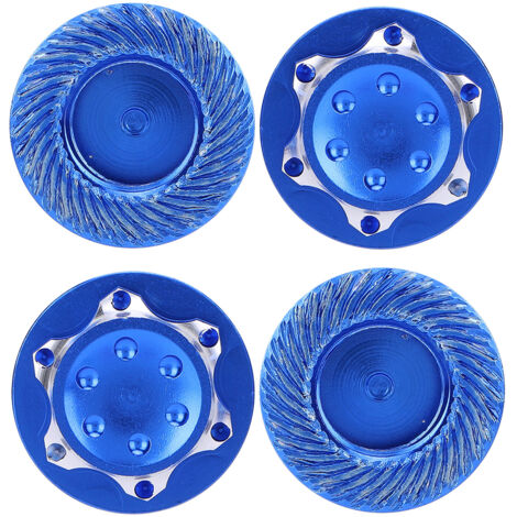 4 pièces d'écrous de jante en alliage d'aluminium 21mm/0.8 pouce, anti-poussière, pour voiture RC AGAMA 1/8, bleu foncé (1/5)
