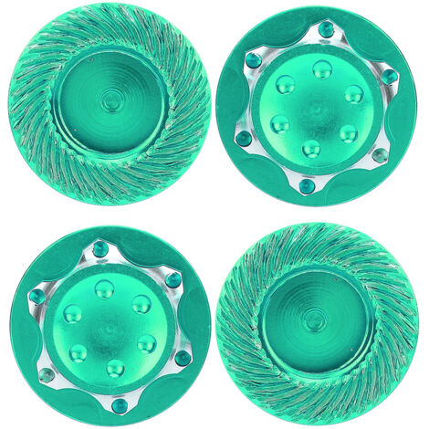 4 pièces d'écrous de jante en alliage d'aluminium 21mm anti-poussière pour voiture RC AGAMA 1/8, vert (1/5)