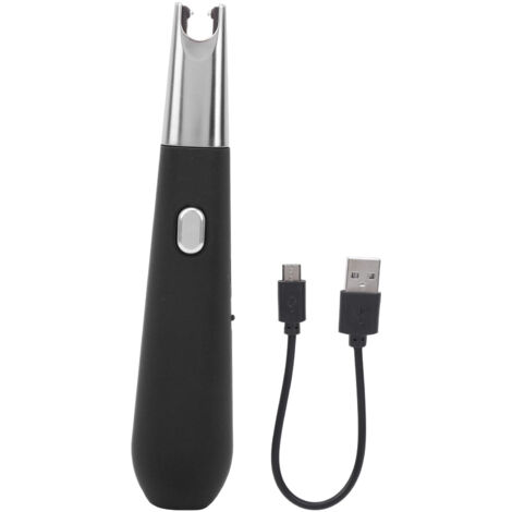 Allume-cigare USB rechargeable portable noir pour intérieur et extérieur (1/5)