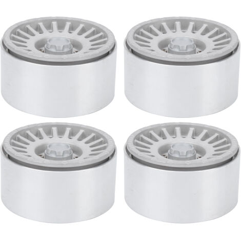 Jante en métal CNC de 2,2 pouces pour voiture RC 1/8 1/10, accessoire pour véhicule tout-terrain et crawler, couleur argent (1/5)