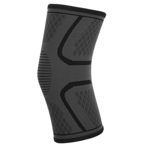 Genouillère de Compression Sport Anti-Dérapant pour Cyclisme Course à Pied Noir (Genouillère Protectrice M) (1/5)