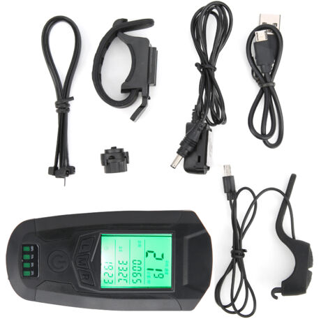 Ordinateur de Vélo Multifonction avec Klaxon Intelligent et Éclairage à Induction - Accessoire Cyclisme (1/5)