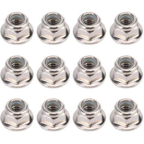 12 Pièces Écrous de Roue Anti-Dérapants 4mm pour Voiture RC 1/10 Axial Traxxas TRX4 TRX6 SCX10 (Argent) (1/5)