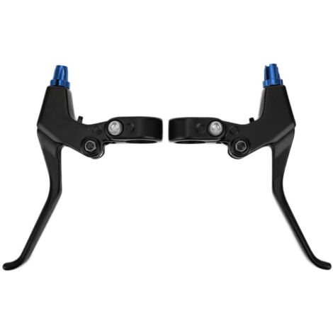 MEROCA Levier de Frein Allongé en Alliage d'Aluminium pour Vélo de Montagne Pliable, Accessoire Cyclisme Bleu et Noir (1/5)