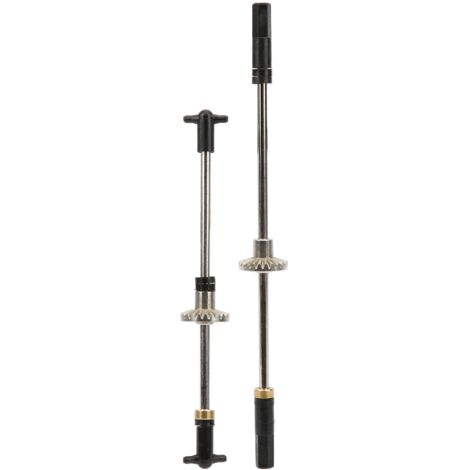 Kit d'essieux métalliques avant et arrière pour voiture RC, compatible MN90 MN91K MN45 MN96K MN99 MN99K. (1/5)