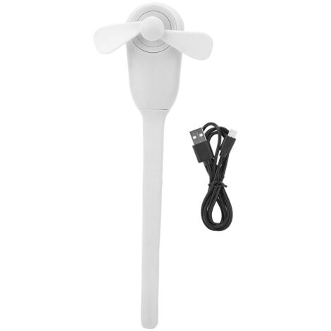 Ventilateur de Poche Portable et Rechargeable USB - Multifonction Blanc (1/5)