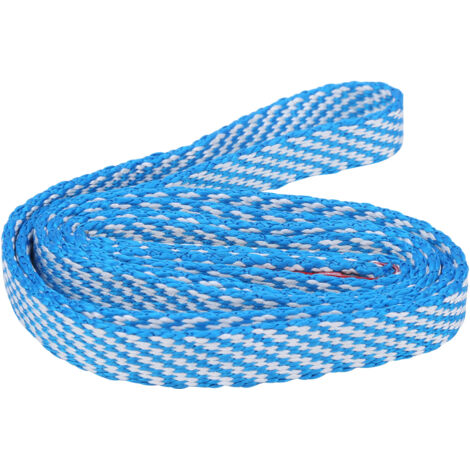Sangle d'escalade Camnal 60 cm pour extérieur, ceinture haute résistance alpinisme corde plate bleue