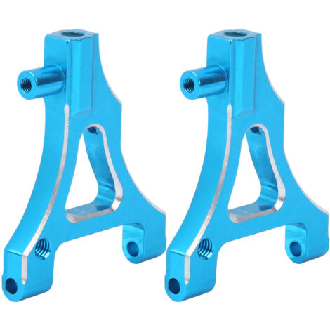 2 Pièces Bras de Suspension Inférieur en Alliage d'Aluminium pour Voiture RC Plate HSP 1/10 94122 Bleu (1/5)