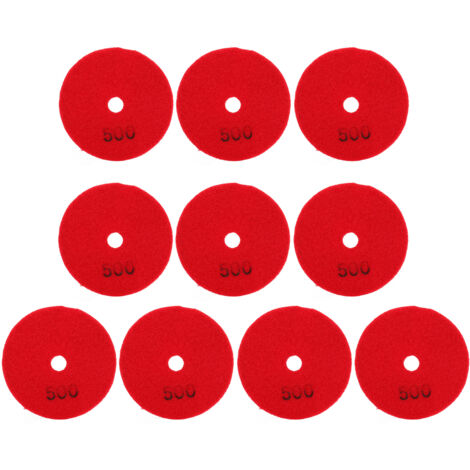 10 Disques Diamant 500 Mesh pour Polissage Marbre, Béton et Pierre - Lot de 10 - 3 Pouces (1/5)