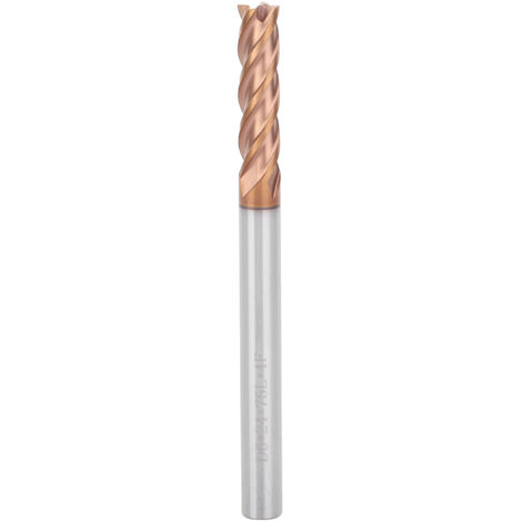 Fraises 4 dents en carbure de tungstène pour CNC, 6 mm x 24 mm x 75 mm, outil de coupe pour fraiseuse. (1/5)