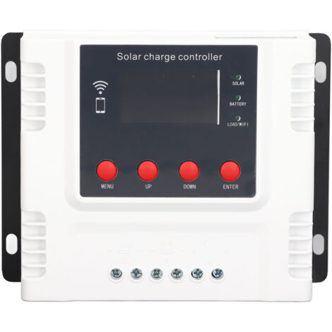 Contrôleur Solaire Numérique 12V 24V 48V - Régulateur de Charge Photovoltaïque Automatique 30A (1/5)