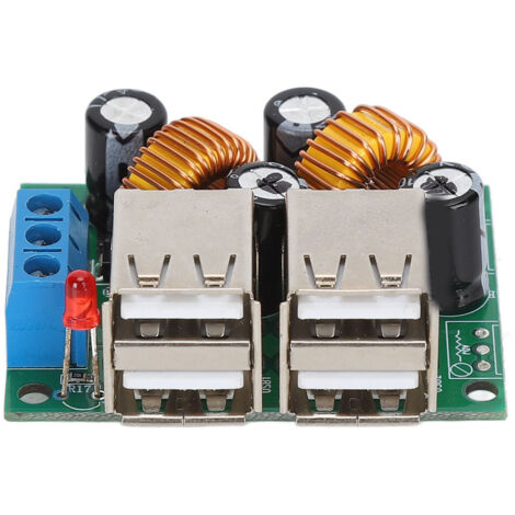 Carte de conversion d'alimentation DC 12V/24V/40V vers 5V 5A avec 4 ports USB - Module d'alimentation à découpage (1/5)