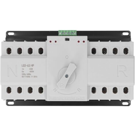 Interrupteur de Transfert Automatique 4P 63A pour Groupe Électrogène, Commutateur de Changement Double Alimentation AC400V (1/5)