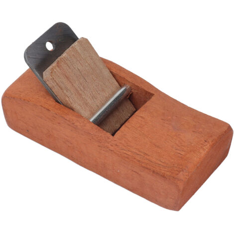 Rabot à Main Miniature en Bois de Santal Rouge avec Lame Acier pour Dégrossissage et Finition (1/5)