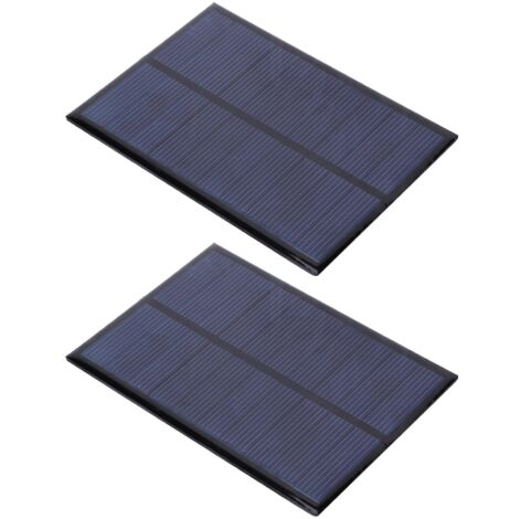 2 Pièces Mini Panneau Solaire Époxy Module Alimentation 5V 500mA Polycristallin (1/5)