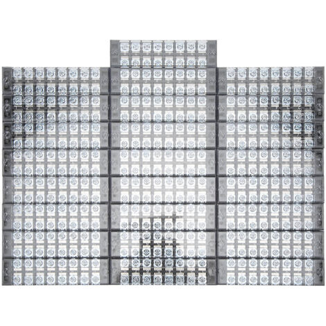 Ensemble de 25 borniers TB-2508L, 08 positions double rangée pour coffret électrique 25A 600V (1/5)