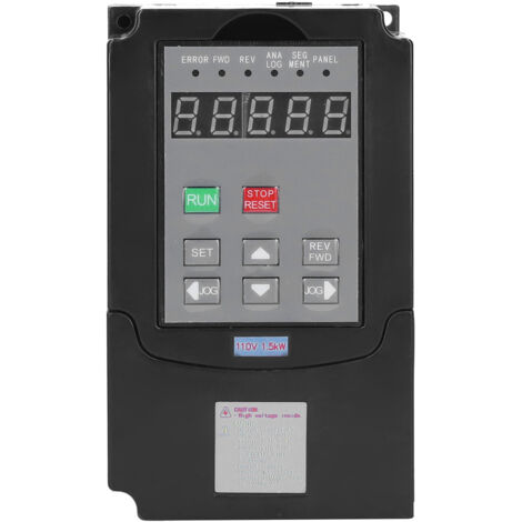Variateur de Fréquence Monophasé 220V Entrée 95-135V Sortie Triphasée 110V 1.5kW A24015 (1/5)
