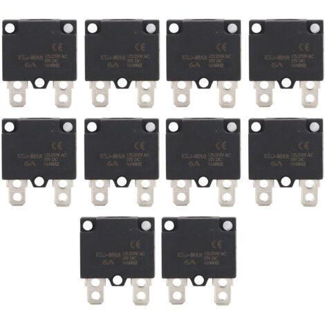 5 Capuchons De Protection 6A – Bouton-poussoir Pour Compresseur D'air, 125/250V AC