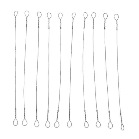 10 Lames de Scie à Fil en Acier au Carbone, Lames de Remplacement pour Découpe du Bois 150mm (1/5)