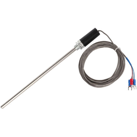 Sonde de température PT100 en acier inoxydable M12, capteur thermocouple 0-400°C, longueur 200mm, câble 3m