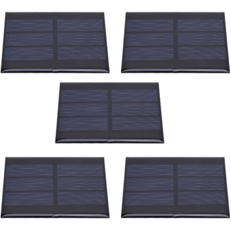 5 pièces mini panneaux solaires pour projets DIY, jouets, charge de batteries 0.65W 1.5V DC (1/5)
