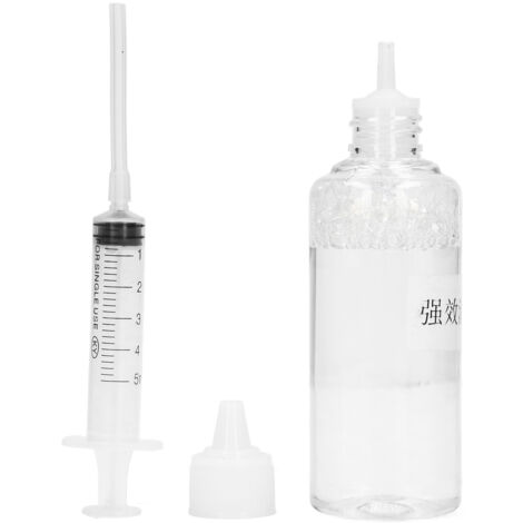 Solution de Nettoyage pour Têtes d'Impression - Puissante Action Dissolvante, Fluide pour Encres avec Seringue pour Imprimantes à Jet d'Encre (1/5)