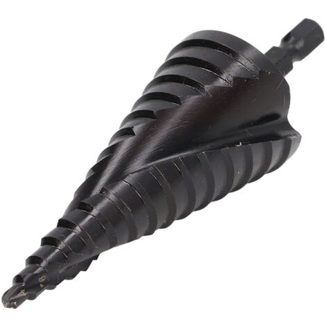 Foret étagé HSS 15 étapes (4-32mm) pour métal, queue hexagonale, alésoir à rainure spirale (1/5)
