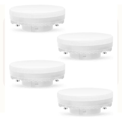Ampoules LED GX53 5W, lumière chaude 3000K, non-dimmable, sans scintillement, remplacement halogène 50W ou fluocompacte 9W (1/4)