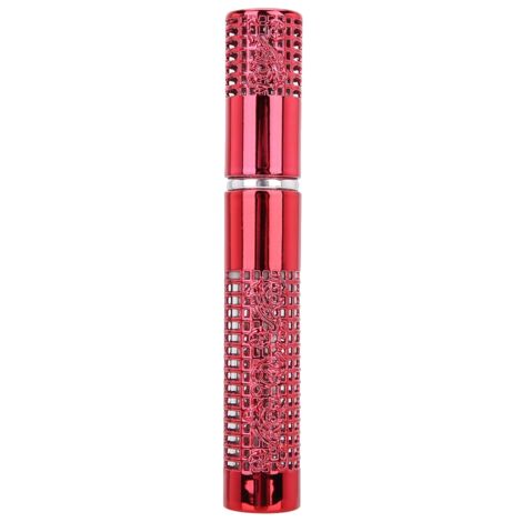 Flacon à parfum vide 5ml rechargeable, atomiseur portable pour huiles essentielles et voyages, rouge (1/5)