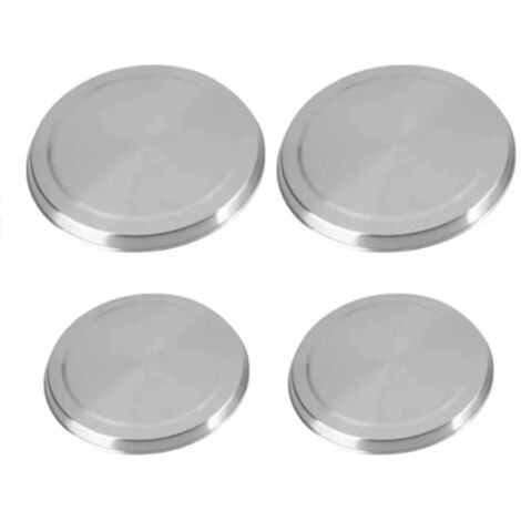 Couvercles de cuisinière en acier inoxydable, lot de 4 pièces (1/5)