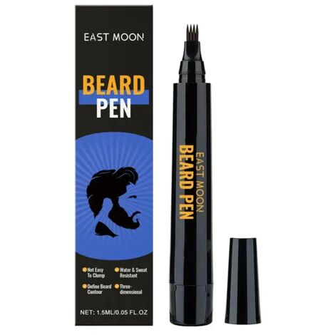 Stylo à barbe pour hommes - Remplissage naturel des trous et coiffage facile (1,5ml) (1/5)
