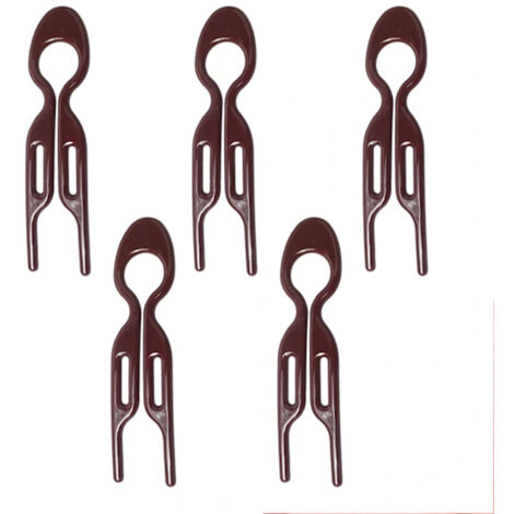 5 peignes en U, barrettes françaises pour cheveux, noir pour femmes (1/4)