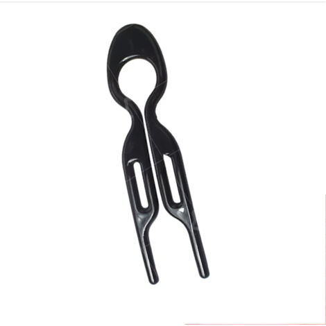 5 peignes en U, barrettes françaises, marron pour femmes (1/4)