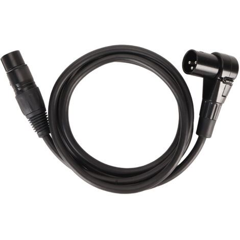 Câble Microphone XLR Mâle à Femelle Angle Droit 3 Broches, Conducteur OFC Argenté, Câble Équilibré 4.9 Pieds (1/5)