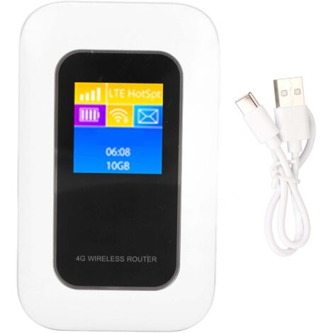 Routeur WiFi Portable 5G/4G LTE Débloqué avec Emplacement Carte SIM, Point d'Accès Internet Mobile pour Voyage