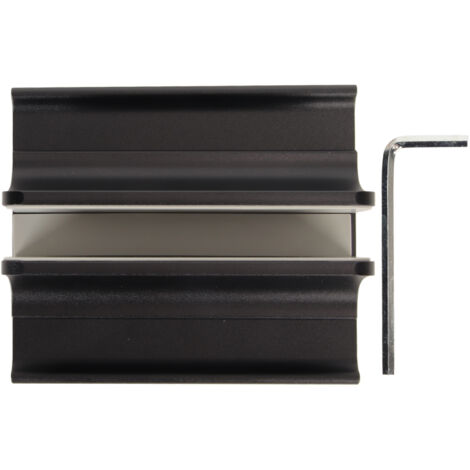 Support d'ordinateur portable vertical 3 en 1 en alliage d'aluminium, réglable et gain de place, pour ordinateur jusqu'à 17,3 pouces, noir (1/5)