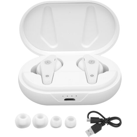 Casque Bluetooth 5.0 avec Boîtier de Charge, Écouteurs Sans Fil Double Appel (1/5)