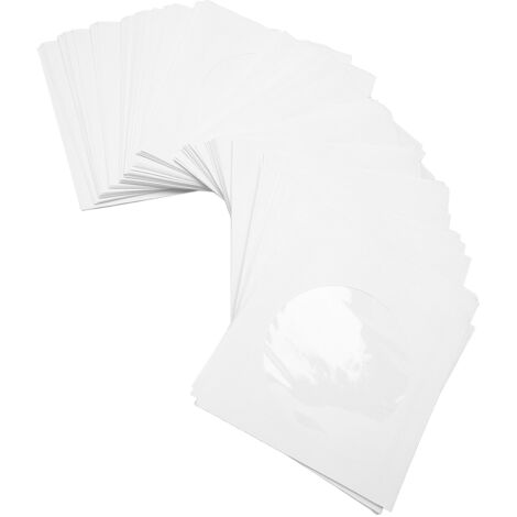 DONAU Lot de 100 pochettes perforées en plastique transparent pour documents, papiers, dossiers