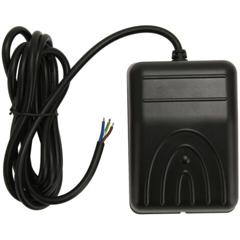 Interrupteur au Pied 16A 250V AC Haute Puissance, Étanche avec Câble de 2m et Réarmement Automatique, Commande Pédale Simple FS211W3B