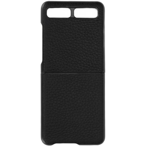 Étui Cuir Protecteur Anti-Rayures pour Samsung Galaxy Z Flip - Coque Coque Noire Modèle 1 (1/5)