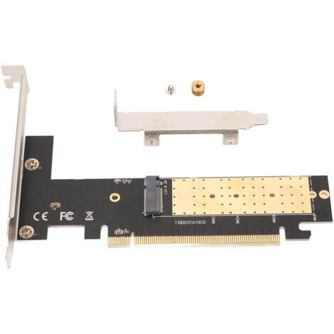 Carte d'extension PCIe 3.0 X16 pour SSD NVMe M.2, adaptateur supportant 32Gbps et formats 2280/2260/2242/2230, clé M. (1/5)