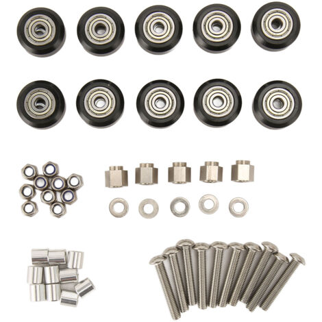 10 Pièces Poulies Imprimante 3D - Roues POM avec Roulements pour Guidage et Transmission (1/5)